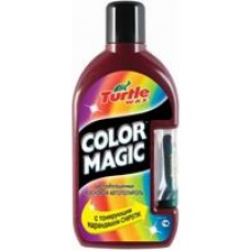 Turtle wax FG6494 Цветообогащенный восковой автополироль Color Magic Plus DARK RED (темно-красный), 0.5 л.