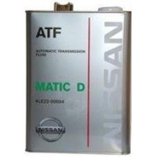Nissan KLE22-00004 Масло трансмиссионное синтетическое ATF Matic Fluid D, 4л